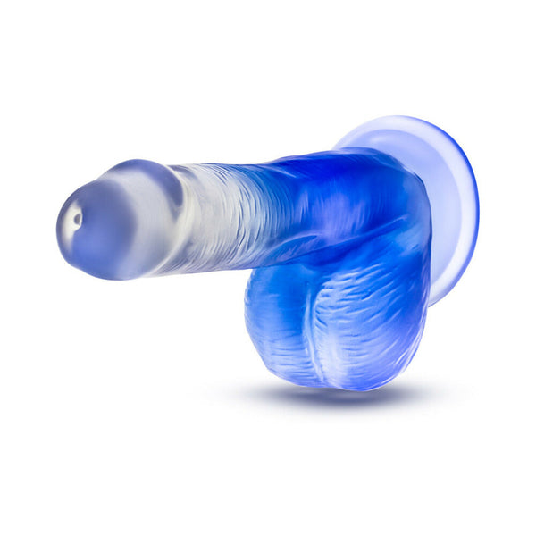 Stella Blue 6 in. Dildo with Balls Blue