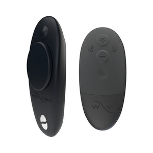 Moxie+ Rechargeable Remote-Controlled Silicone Wearable Clitoral Vibrator Black