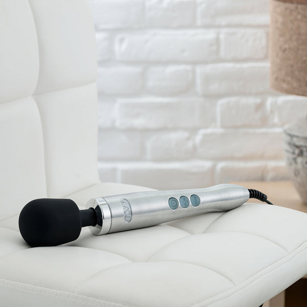 Die Cast Wand Vibrator Brushed Metal