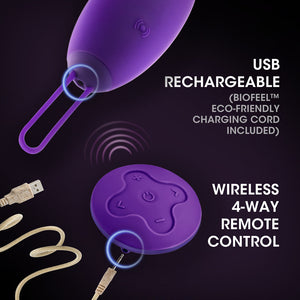 Wellness Imara Vibrating Egg with Remote Purple