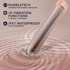 The Collection Lattice Limited Edition Rechargeable 7 in. Vibrator Rose Gold