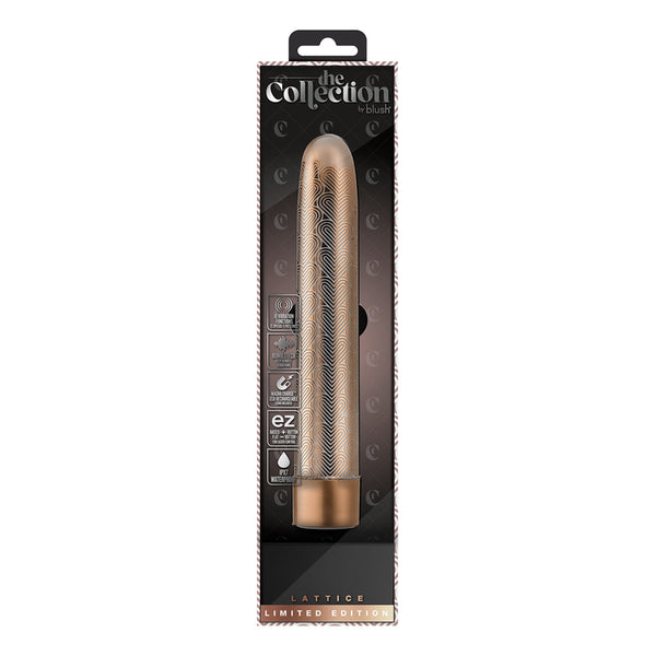 The Collection Lattice Limited Edition Rechargeable 7 in. Vibrator Rose Gold