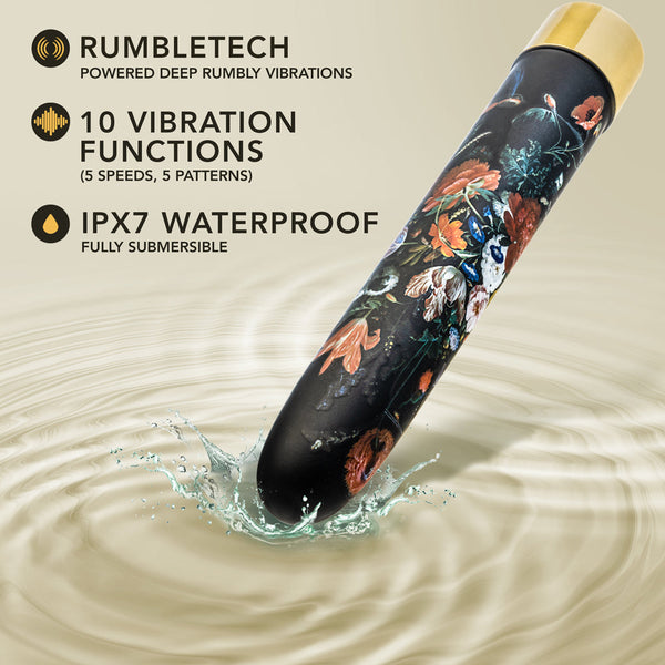 The Collection Bountiful Limited Edition Rechargeable 7 in. Vibrator  Flora