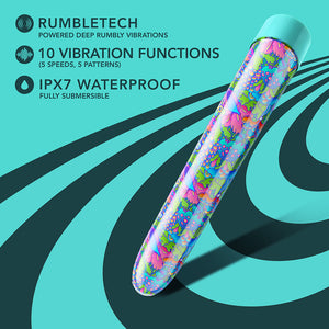 Utopia Rechargeable 7 in. Vibrator Aqua