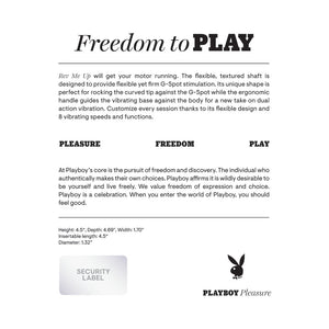 Playboy Rev Me Up Rechargeable Silicone G-spot Vibrator Opal
