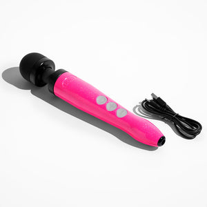 Die Cast 3R Rechargeable Compact Wand Vibrator Hot Pink