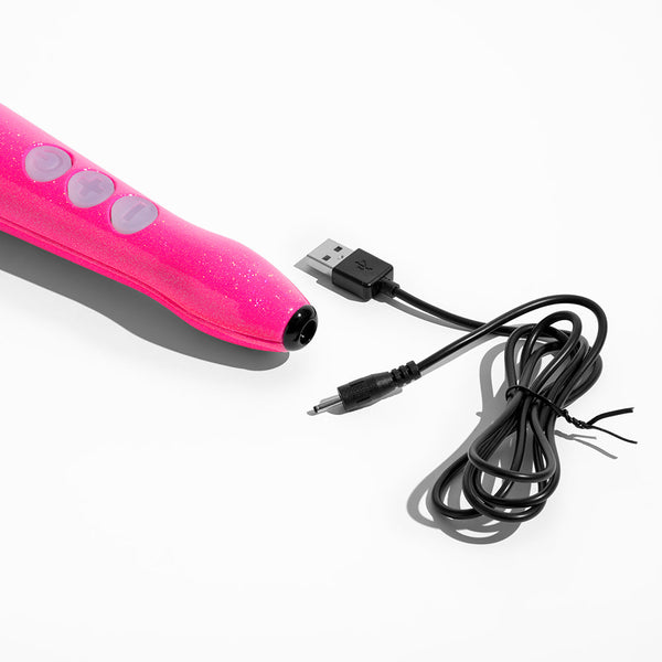 Die Cast 3R Rechargeable Compact Wand Vibrator Hot Pink