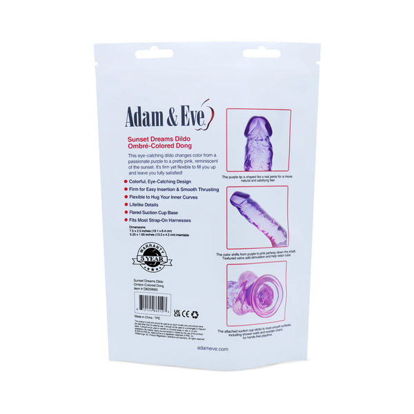 Adam & Eve Sunset Dreams Dildo (Bag Packaging)