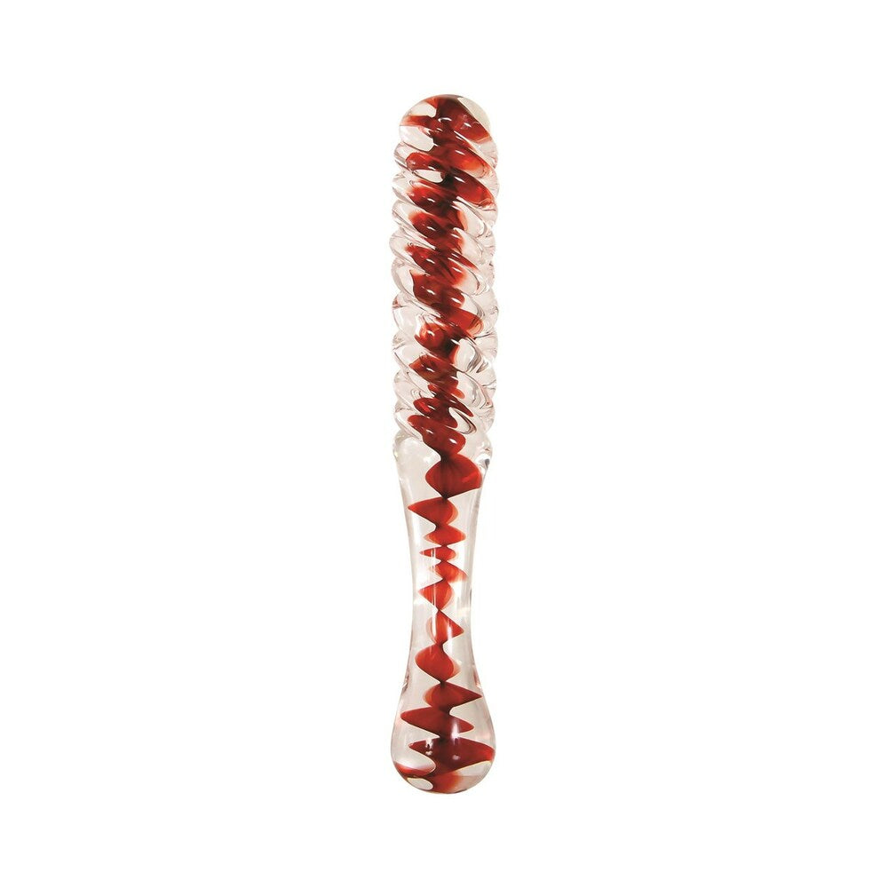 Adam & Eve Eve''s Sweetheart Swirl Glass Dildo