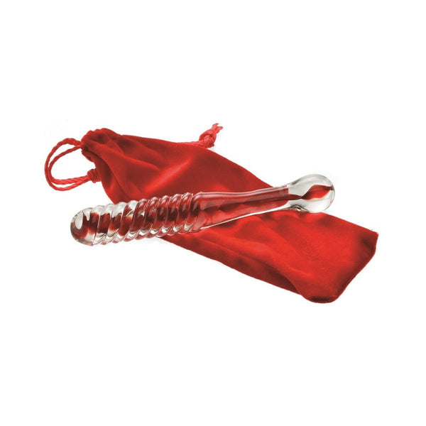 Adam & Eve Eve''s Sweetheart Swirl Glass Dildo